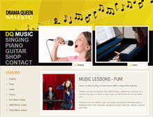 Tablet Screenshot of dramaqueenmusic.com.au